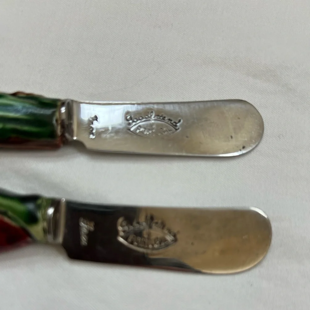 Goodfriend Spreaders Knife Cheese Server Spatula (2) Watermelon & Leaf